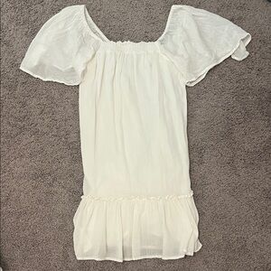 White Linen Summer Dress